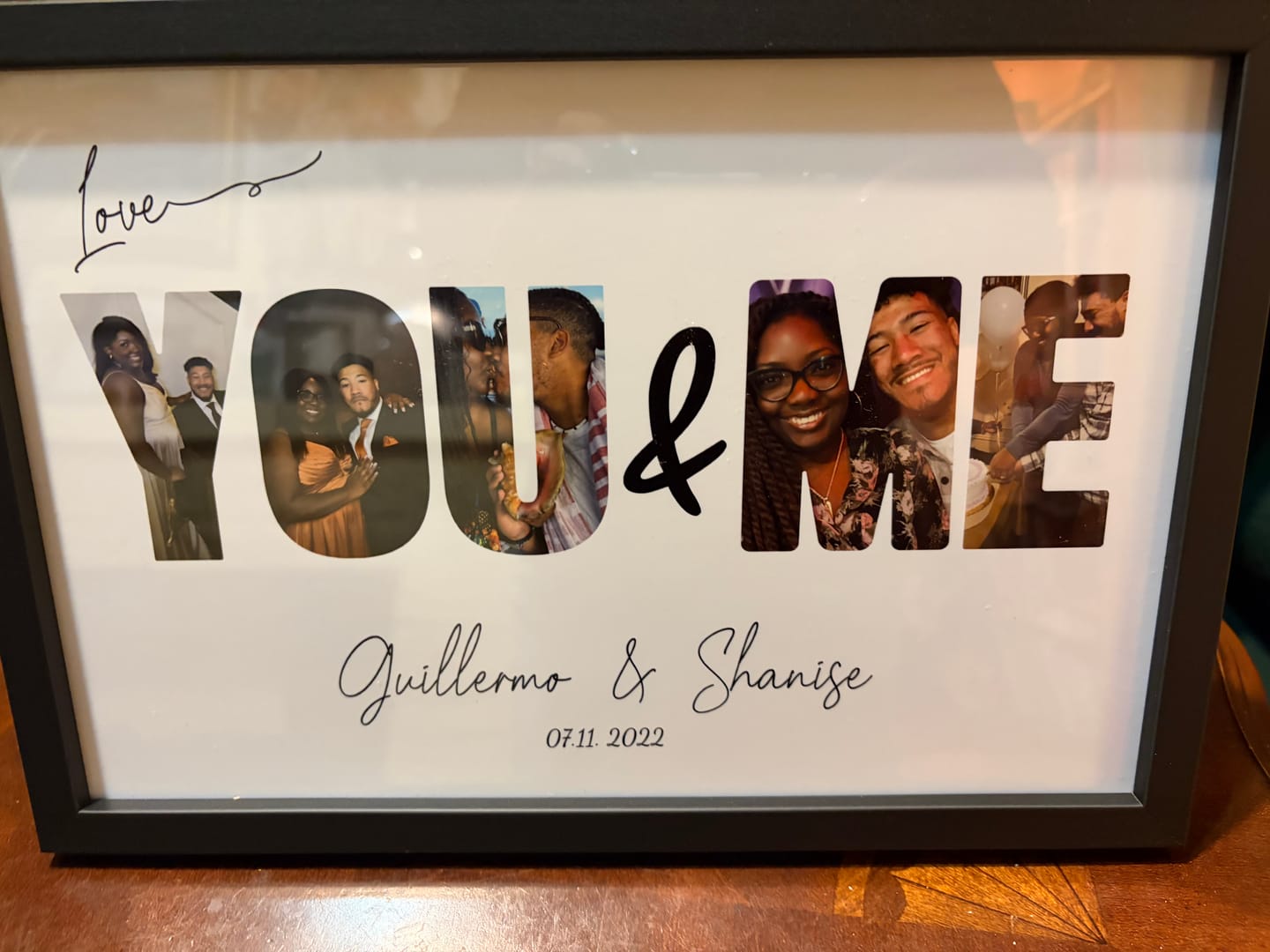 Customer photo review of You & Me - Personalized Poster