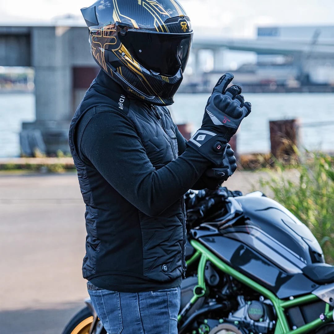 Customer photo review of RIDEIRON USB-Powered Smart Heated Motorcycle Vest | MJ5505H