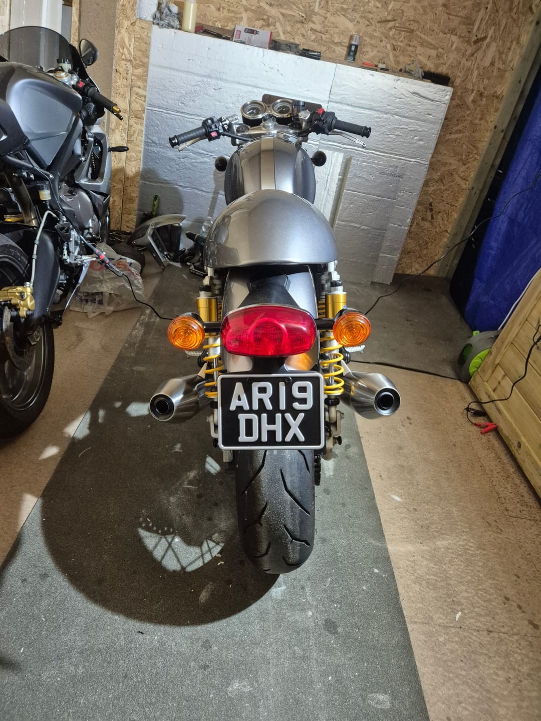 Customer photo review of Classic Metal Pressed 7×5 Motorbike Number Plate