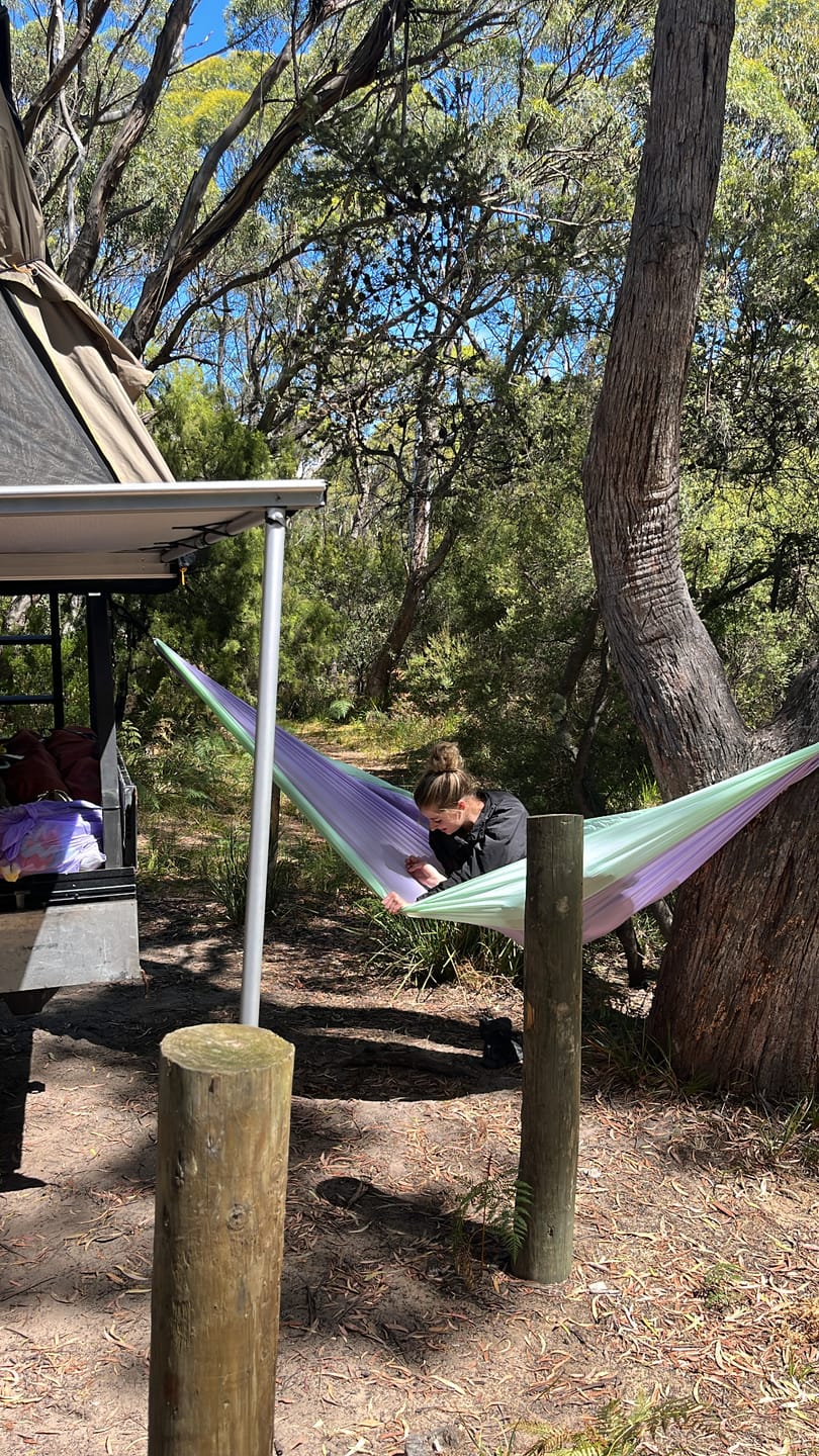 Customer photo review of Lightweight Double Hammock