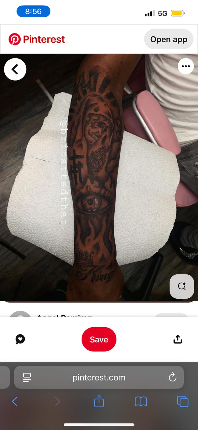 Customer photo review of Signature Tattoo Numbing Cream 2 TUBE