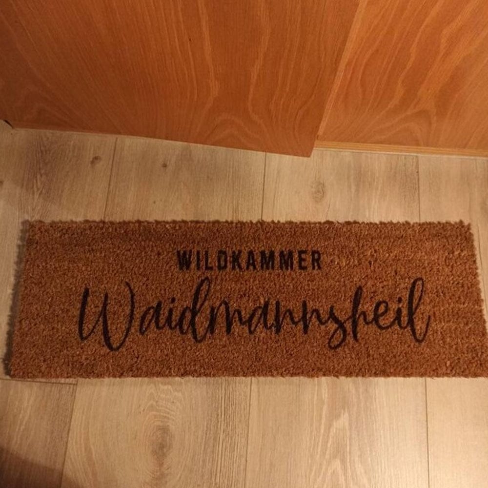 Customer photo review of Fußmatte aus Kokos personalisierbar – Willkommen bei Familienname mit Herz