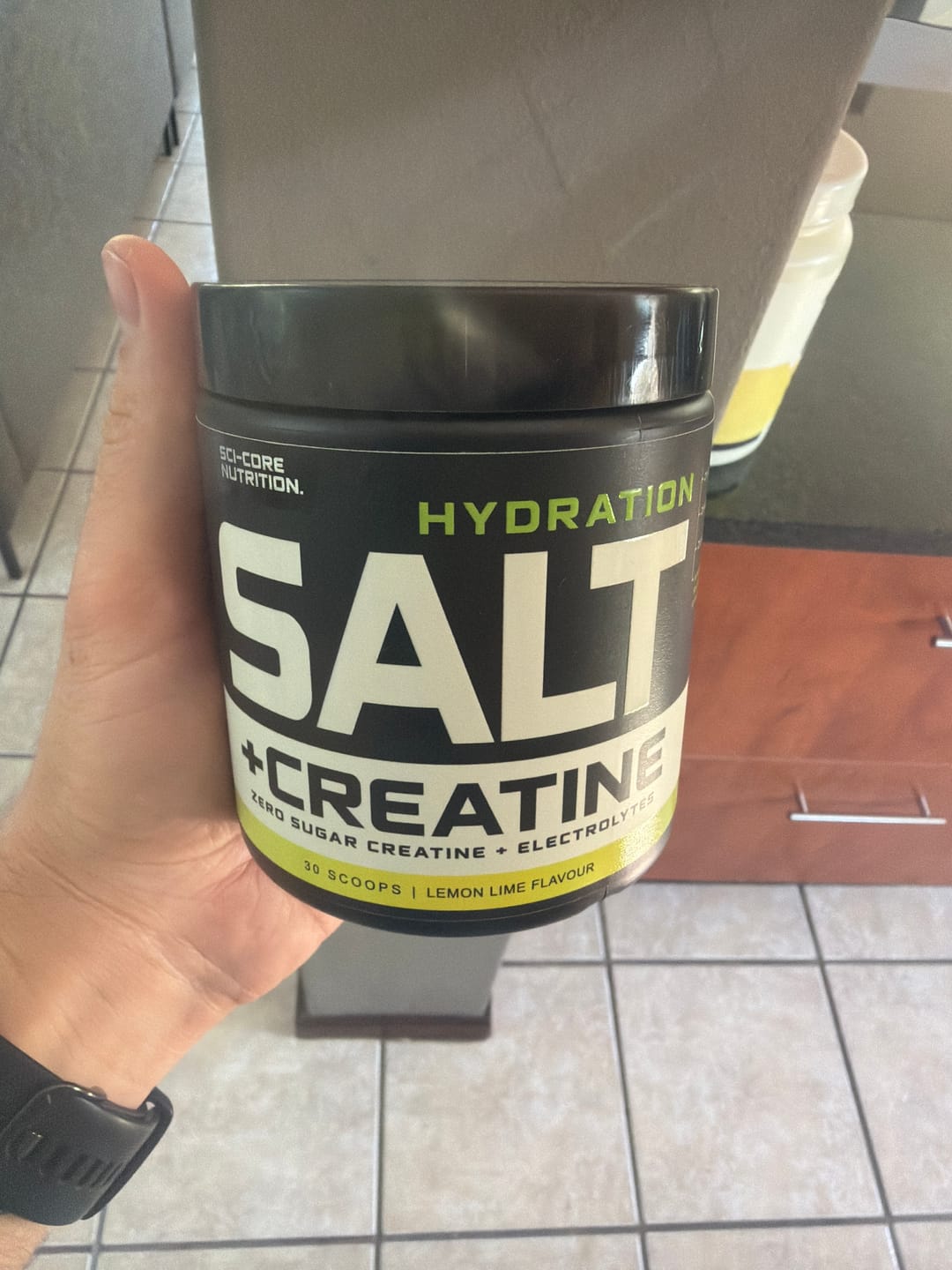 Customer photo review of HYDRATION SALT + CREATINE Lemon Lime