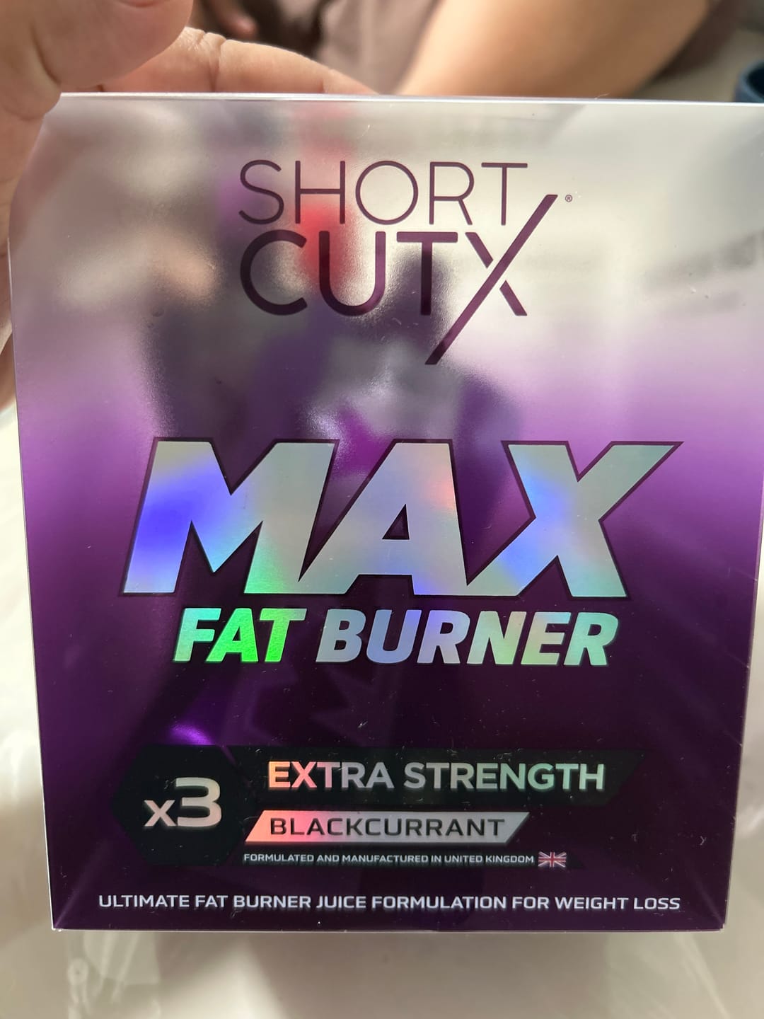 Customer photo review of Shortcutx Max Fat Burner Berry Punch