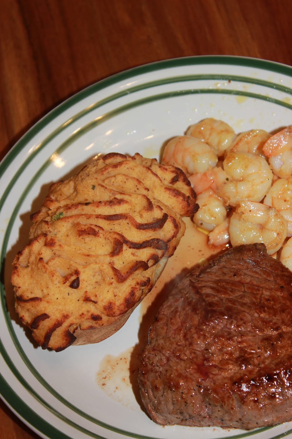 Customer photo review of Surf & Turf with Baked Potato Combo