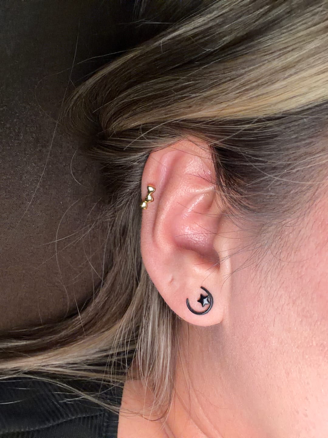 Customer photo review of Arete Dos Zirconias Primera Perforacion