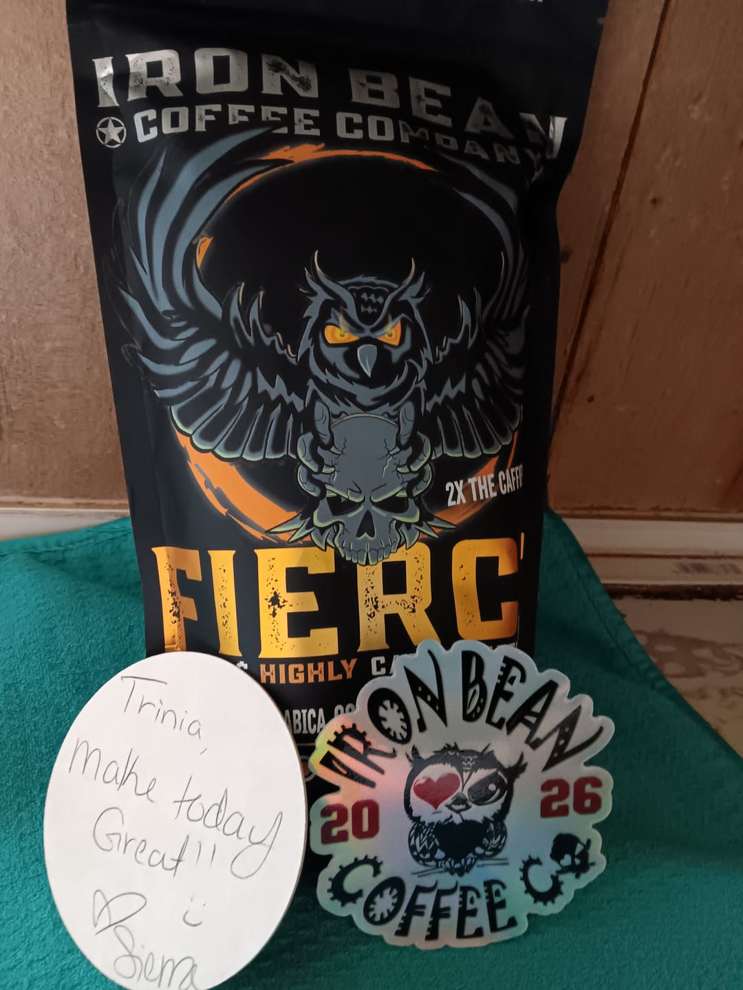 Customer photo review of Fierce™ - Highly Caffeinated Dark Roast