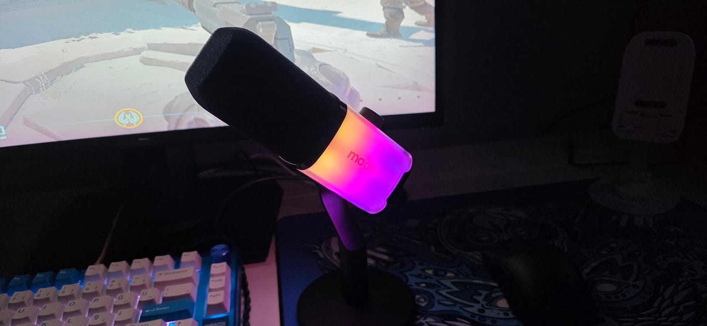 Customer photo review of Maono PD100X Dinamik Mikrofon