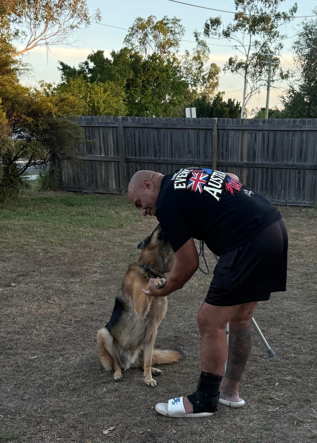 Customer photo review of Big Chocky | Aussie Day Tee