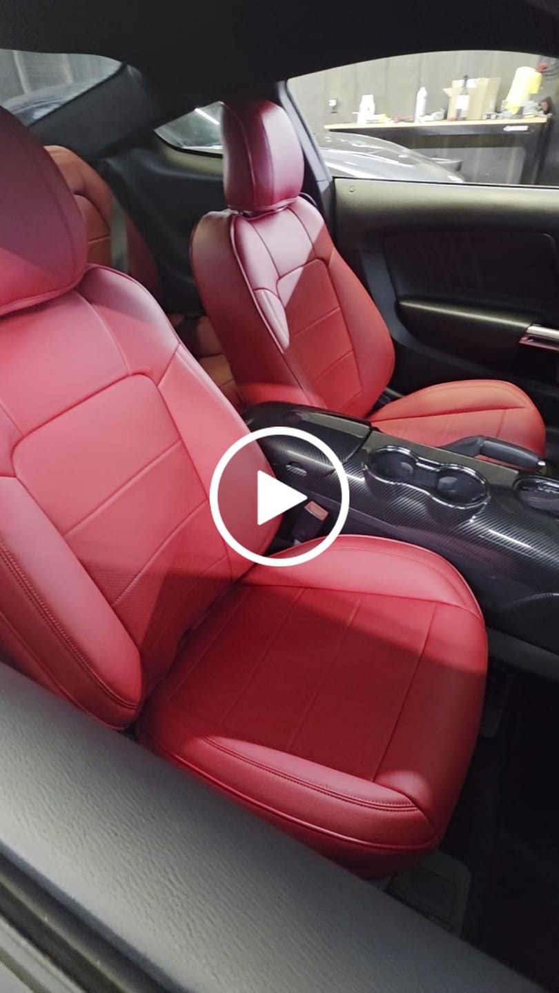 Customer video review of 2015-23 Ford Mustang S550 Coupe Leather Seat Covers