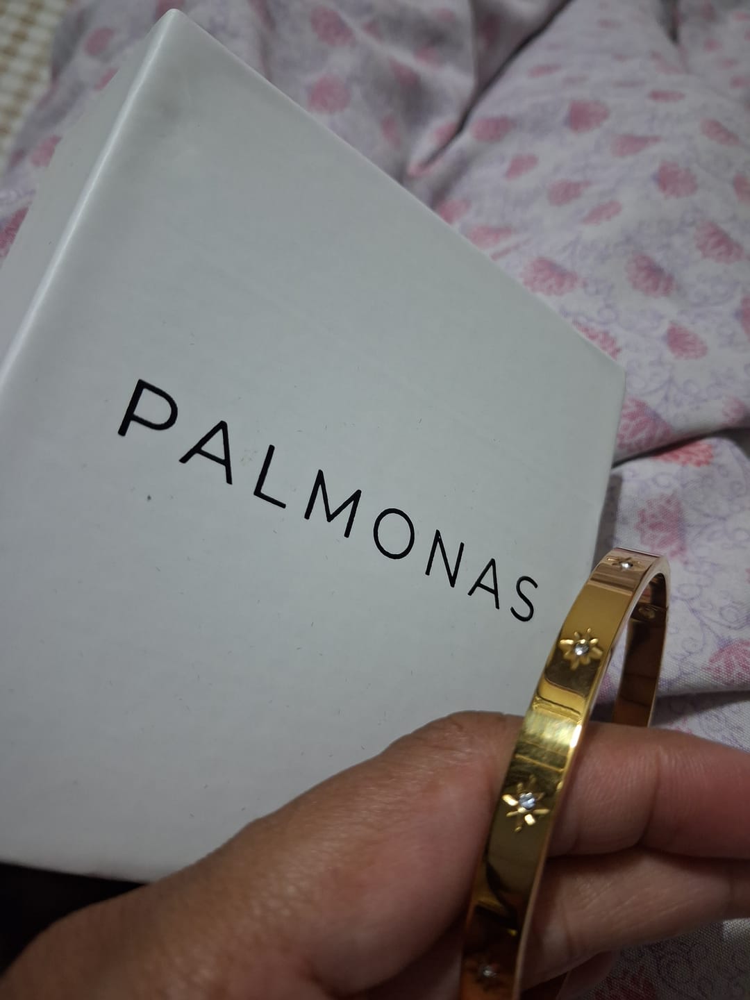 Customer photo review of Floral Diamonds Bangle Bracelet