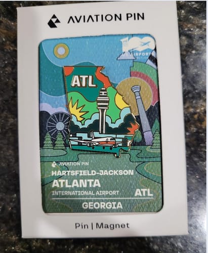 Customer photo review of ATL Airport Pin – Hartsfield-Jackson Atlanta International Airport, Georgia