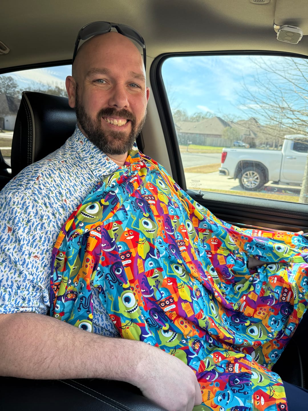 Customer photo review of Disney and Pixar Monsters, Inc. "The Scare Floor" – Performance Hoodie