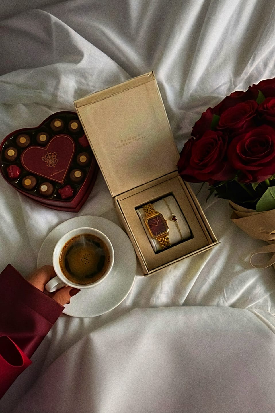 Customer photo review of Isabell Petite Gold Burgundy