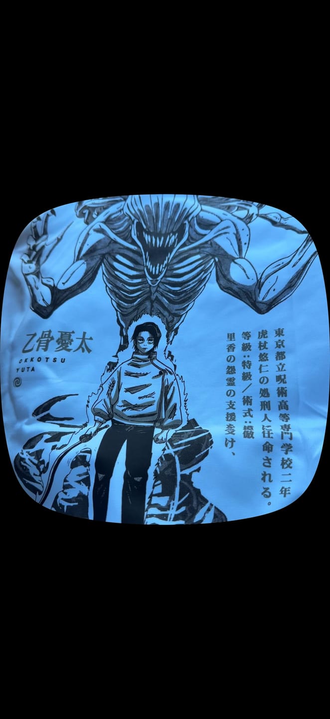 Customer photo review of Camisa Yuta X Rika - Jujutsu Kaisen