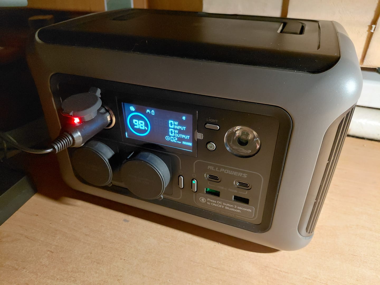 Customer photo review of ALLPOWERS R600 Portable Power Station 600W 299Wh LiFeP04 Battery