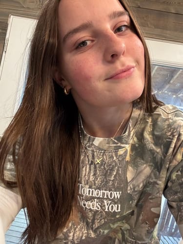 Customer photo review of Tomorrow Needs You 988 Tee