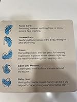 Customer photo review of 50ct Disposable Skin Towels for Skincare & Makeup Removal
