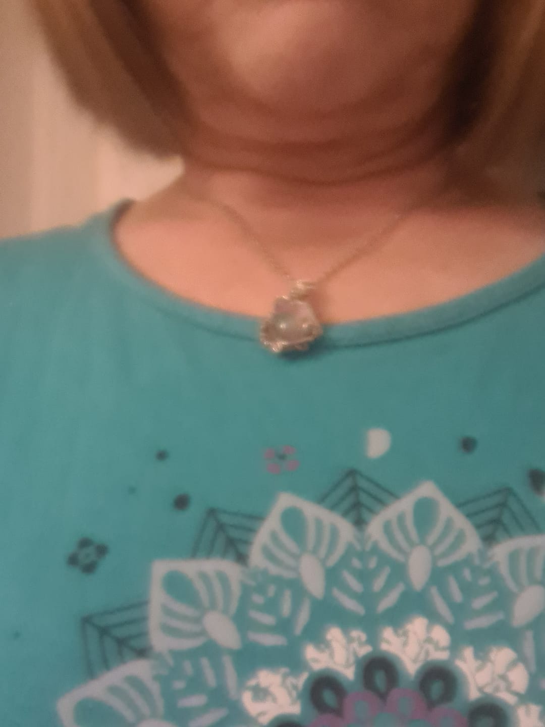 Customer photo review of Kette Anhänger Mondstein