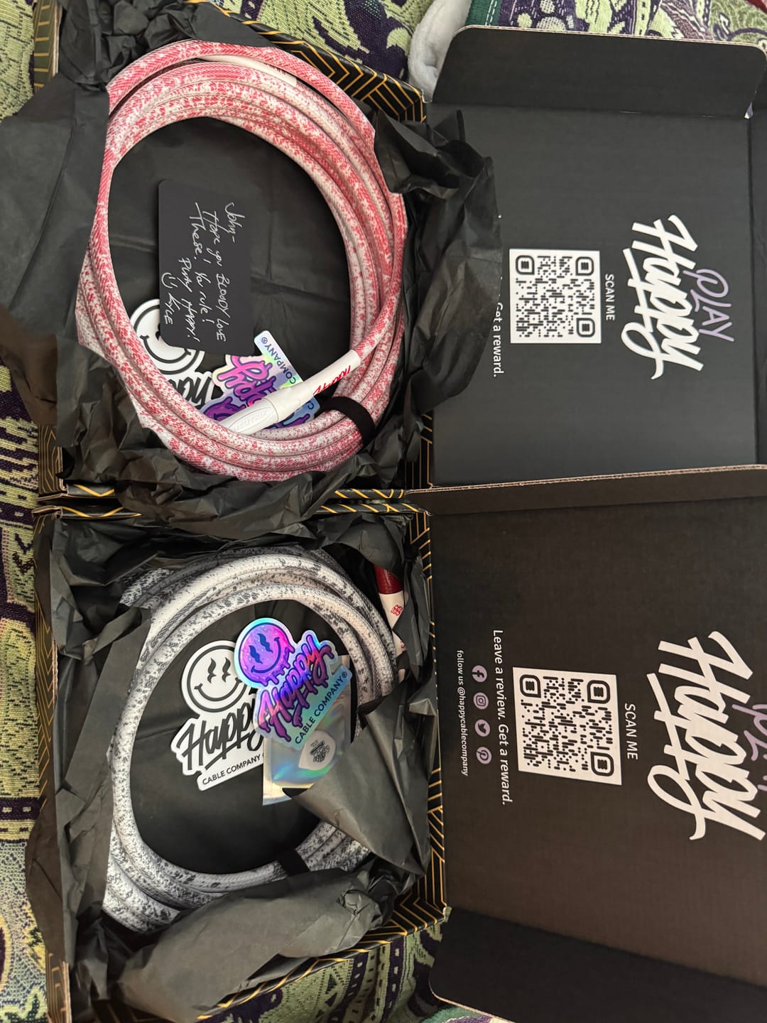Customer photo review of The Dan Sugarman "Bloodline" Instrument Cable
