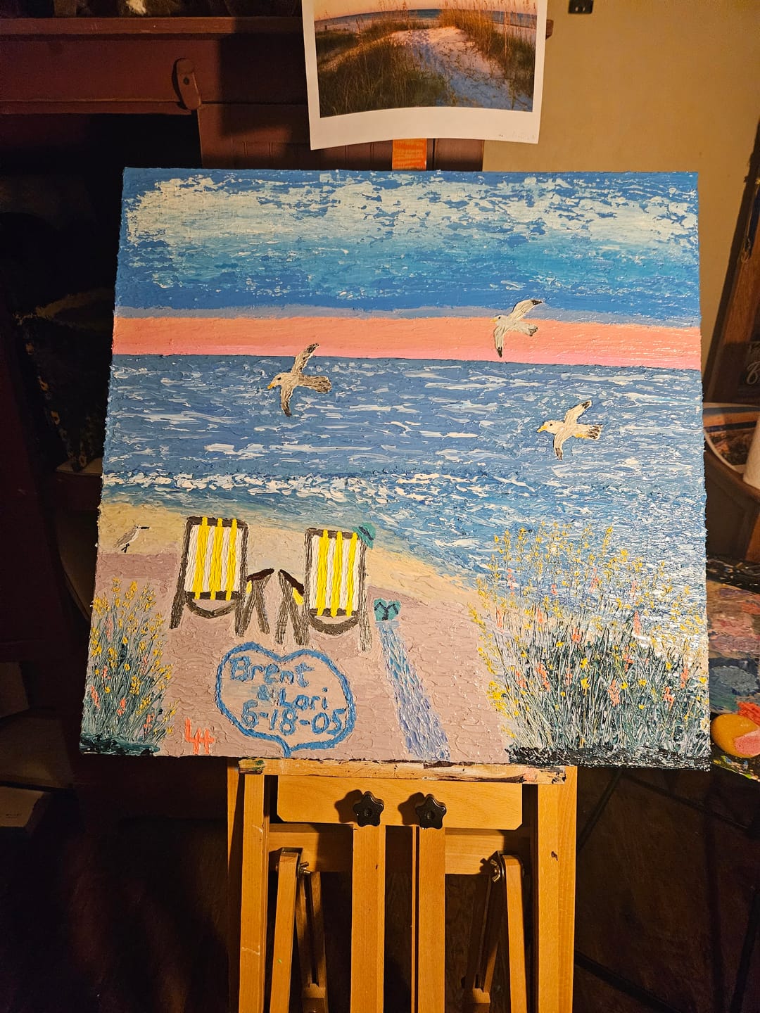 Customer photo review of Lemon Yellow 16 oz | Thick & Creamy Acrylic Paints for Artists | DabblePaints™️
