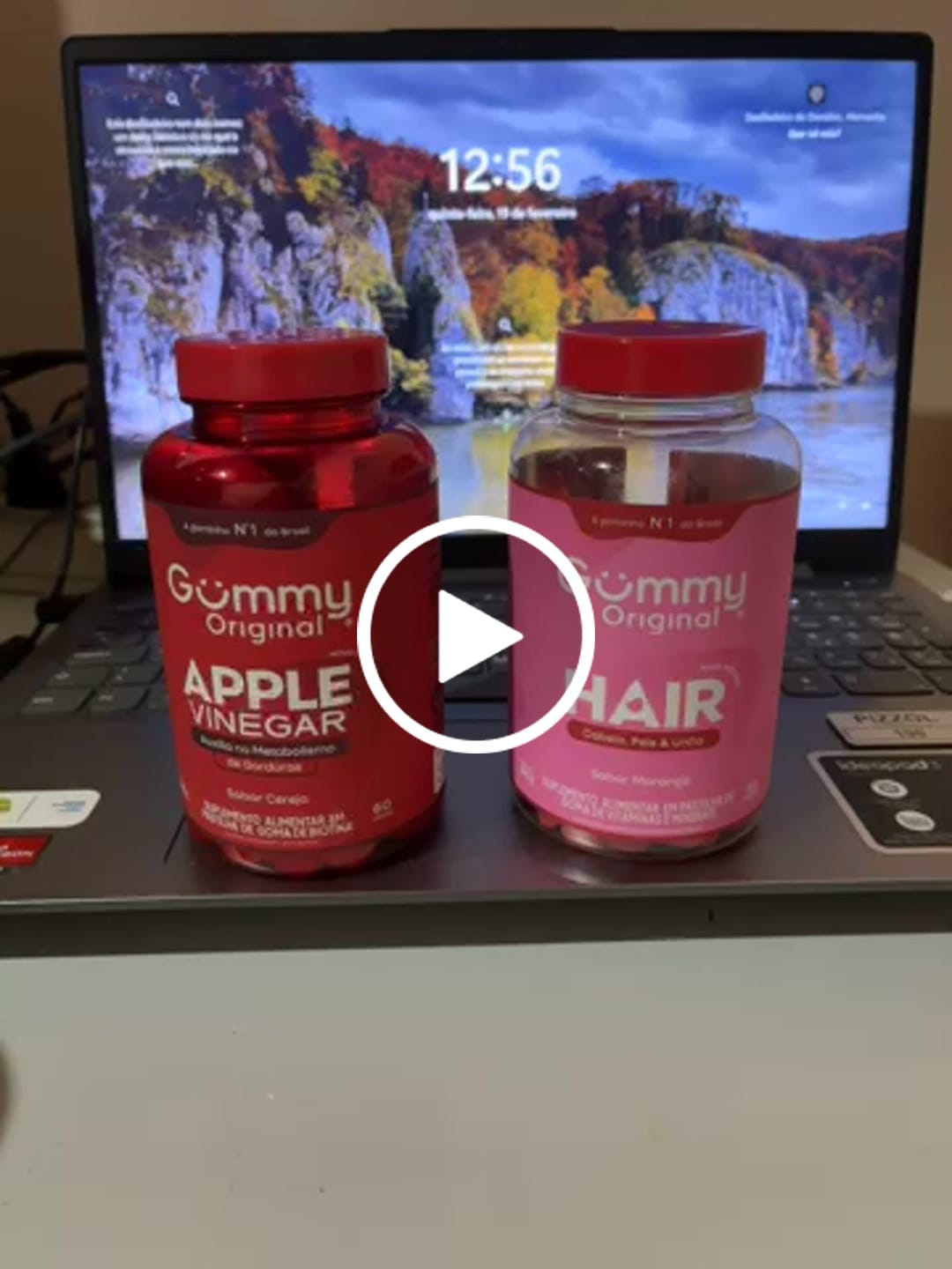 Customer video review of Gummy Hair® - Morango 180 g