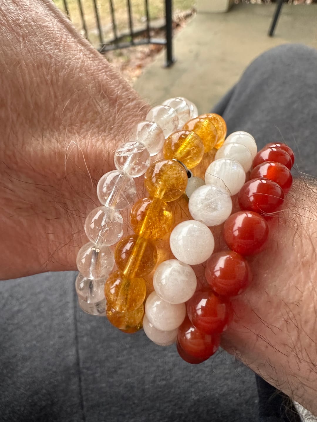 Customer photo review of Clear Quartz Bracelet
