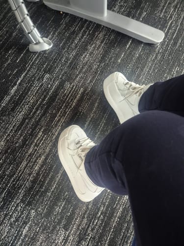 Customer photo review of Zapatilla Plataforma Blanca C732B