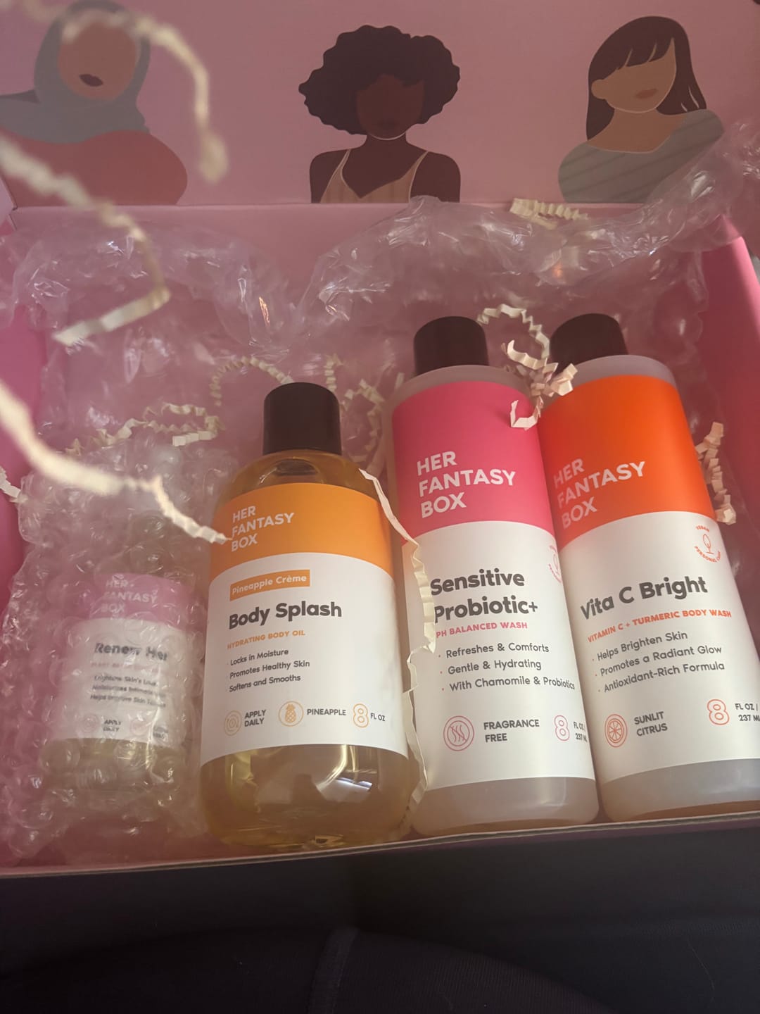 Customer photo review of Bright & Even Skin Kit