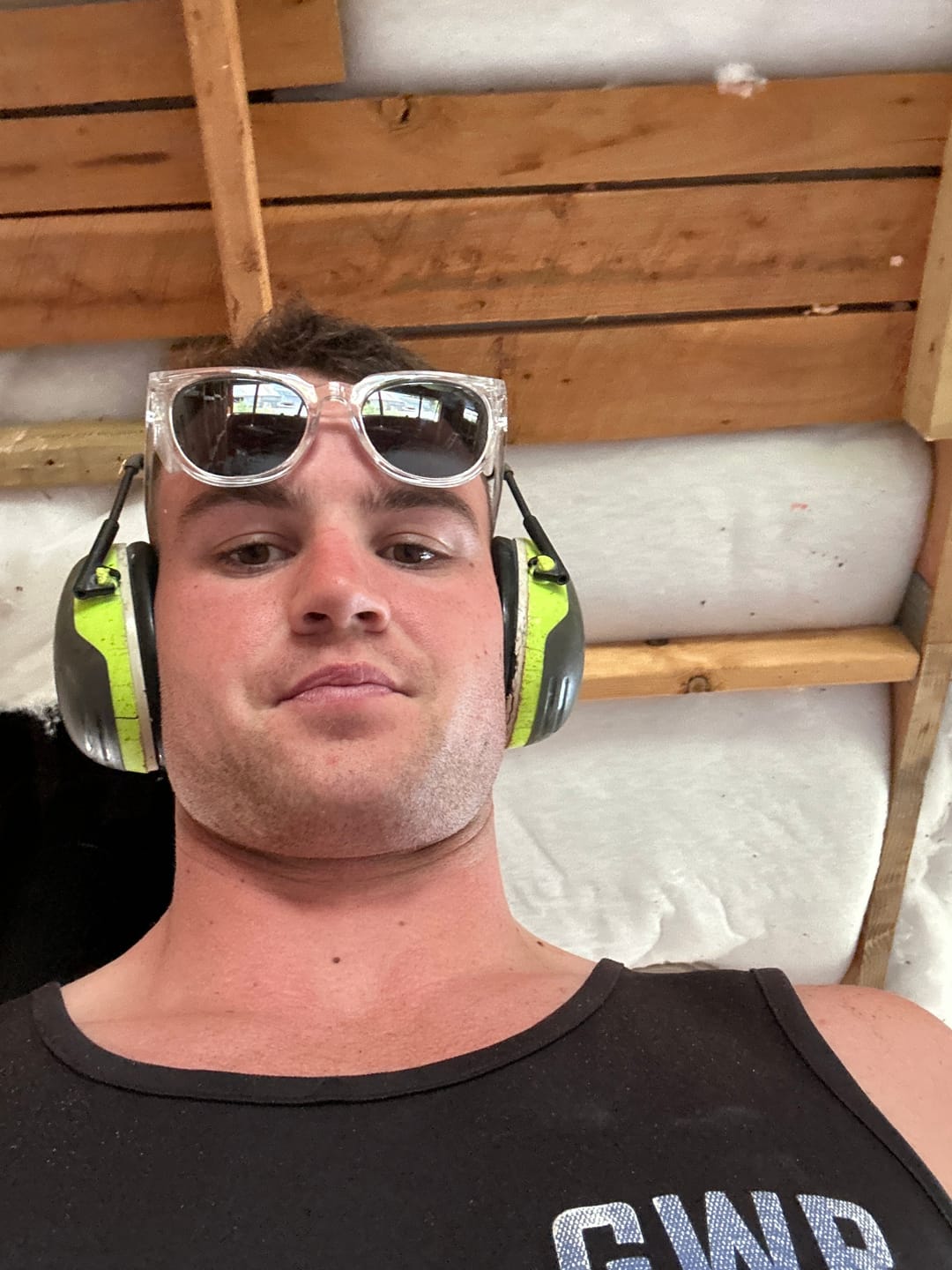 Customer photo review of Roys Smoke Polarised Safety Glasses