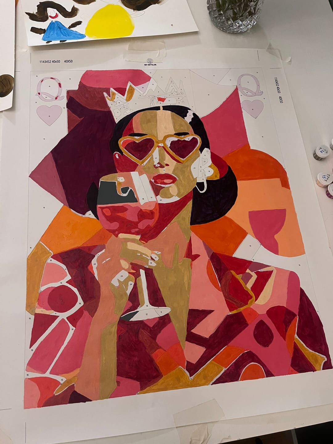 Customer photo review of The queen | Paint by Number