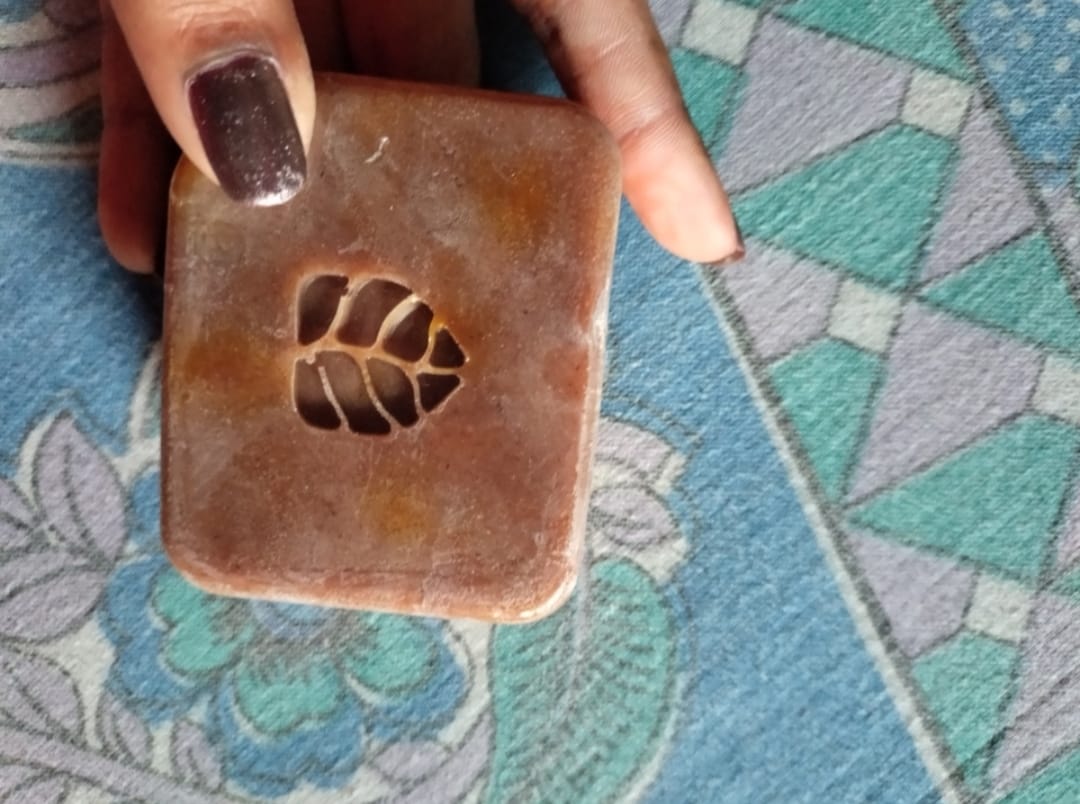 Customer photo review of Magic Soap (Sandal Wood and Saffron Soap)