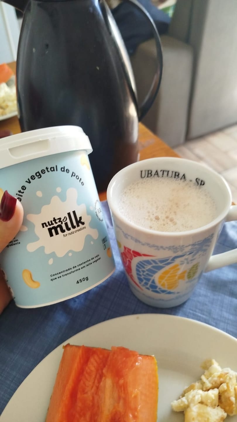 Customer photo review of Leite Vegetal NutzMilk® 6,5L - Concentrado de Castanha de Caju