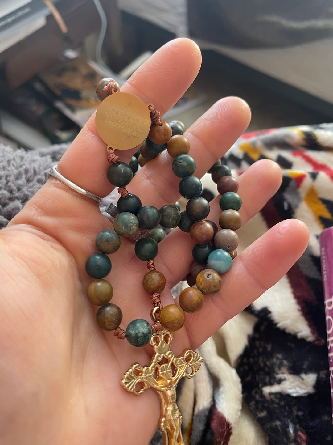 Customer photo review of Our Lady of Guadalupe Rosary by Blessed Is She