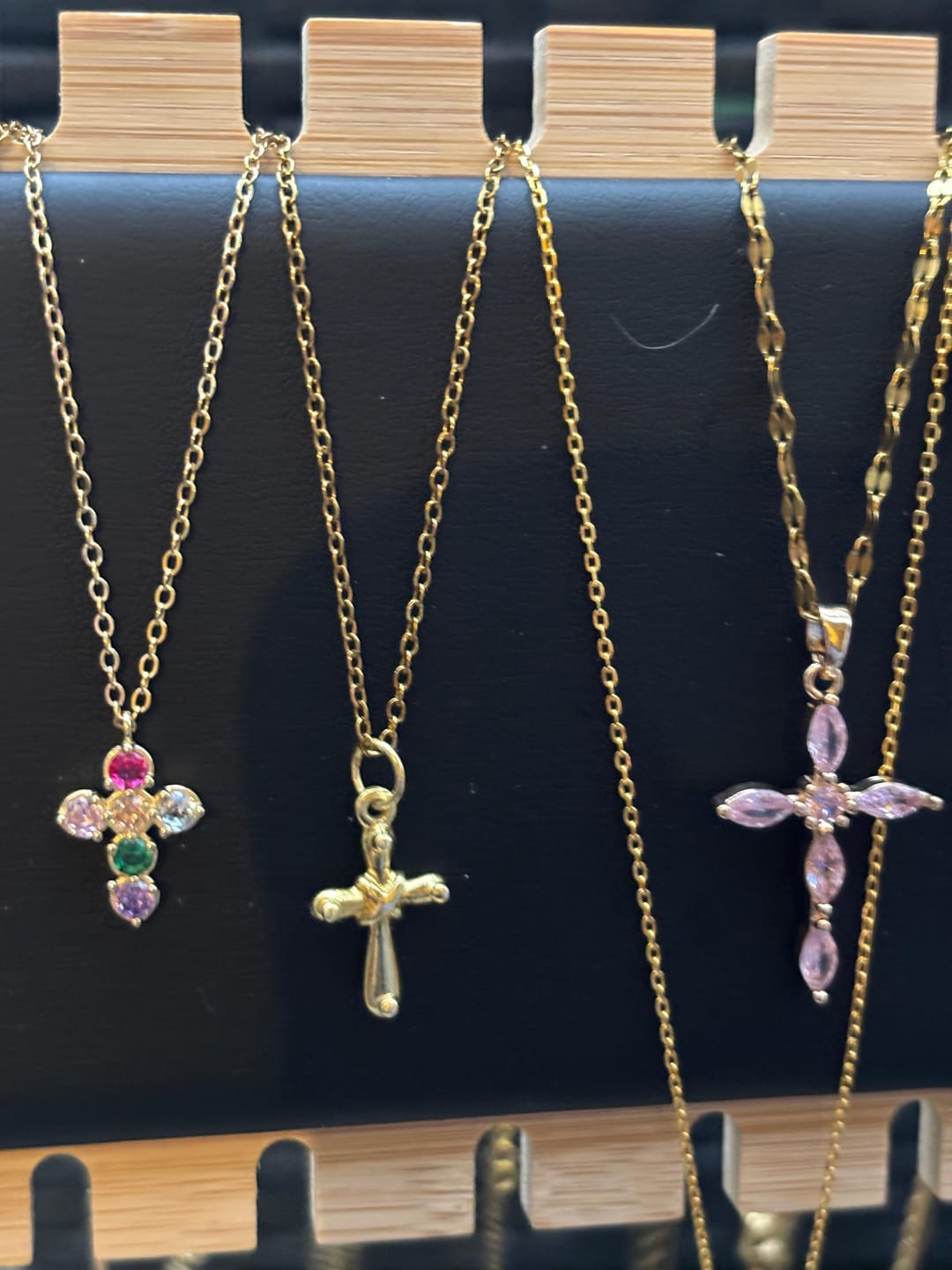 Customer photo review of Collier Croix Eclat - Acier