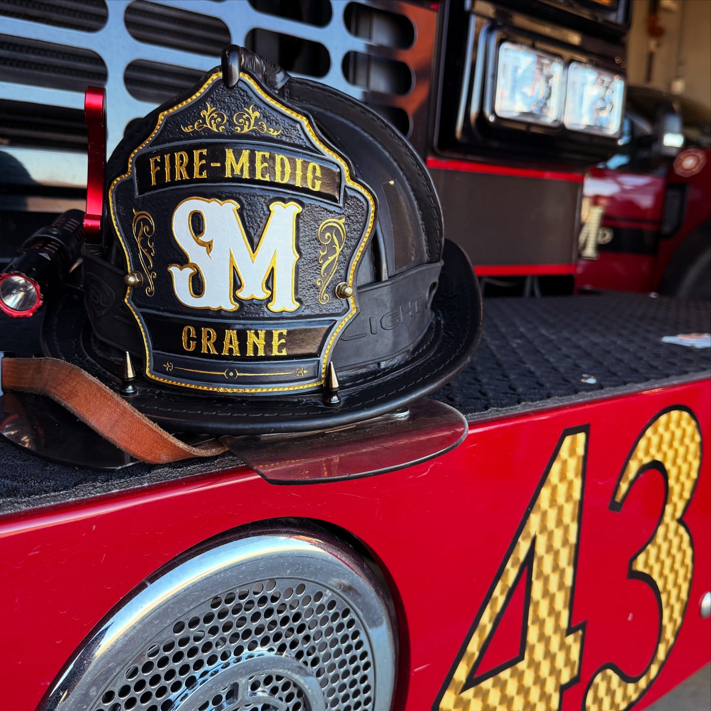 Customer photo review of Backdraft Fire Helmet Front