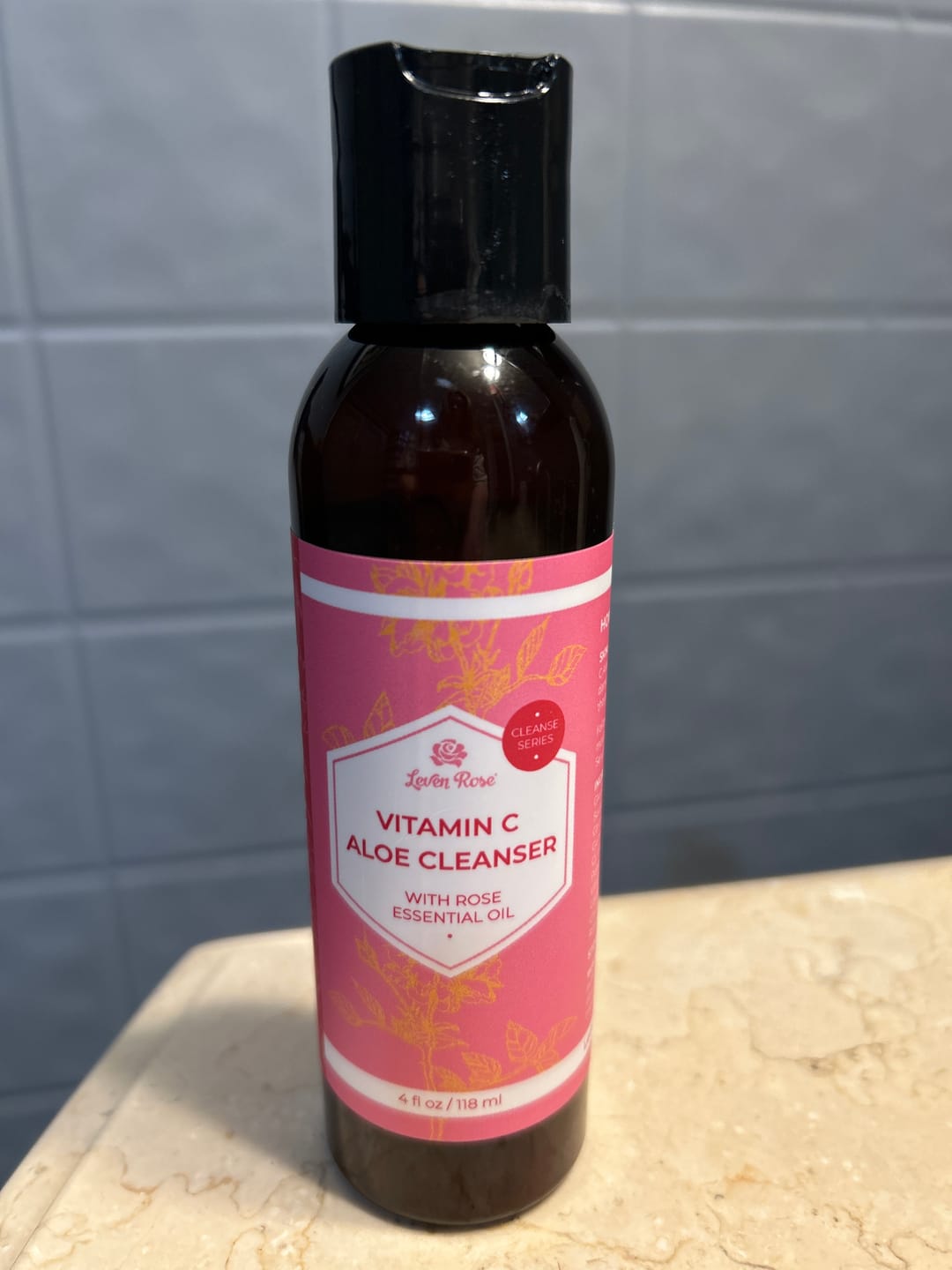 Customer photo review of Vitamin C Cleanser - 4 oz