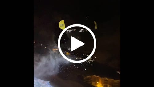 Customer video review of Men's Black Reflective Flame Baggy Utility Snow Pants