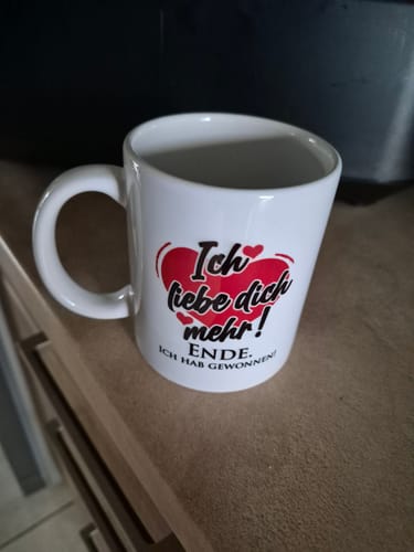 Customer photo review of Tasse - Ich liebe dich mehr