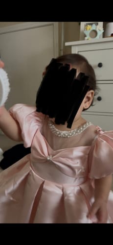 Customer photo review of Cute Baby Girl Beauty Pageant Dress Toddler First Communion Princess Dress