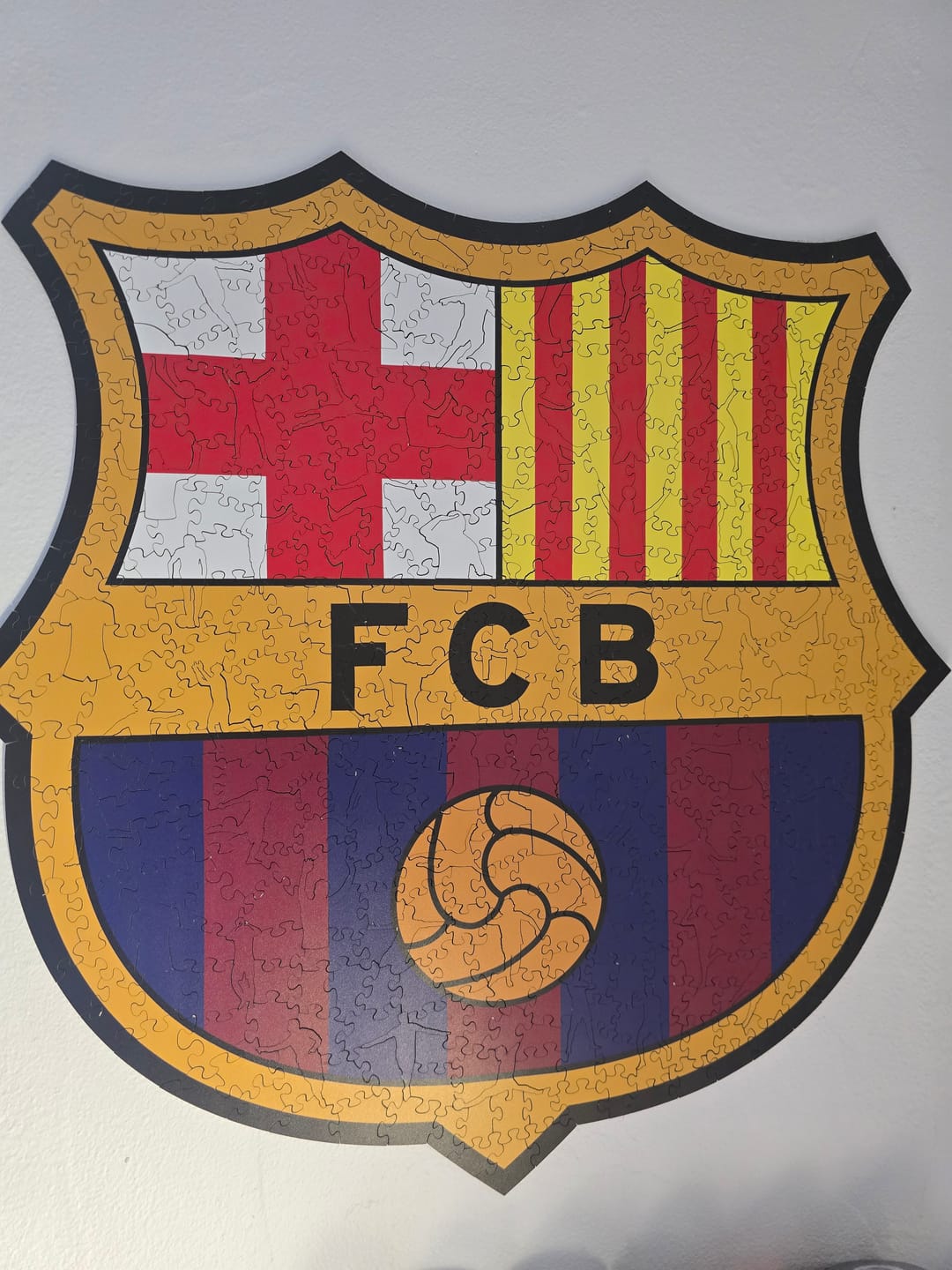 Customer photo review of Logo FC Barcelona® - Puzzle en Bois