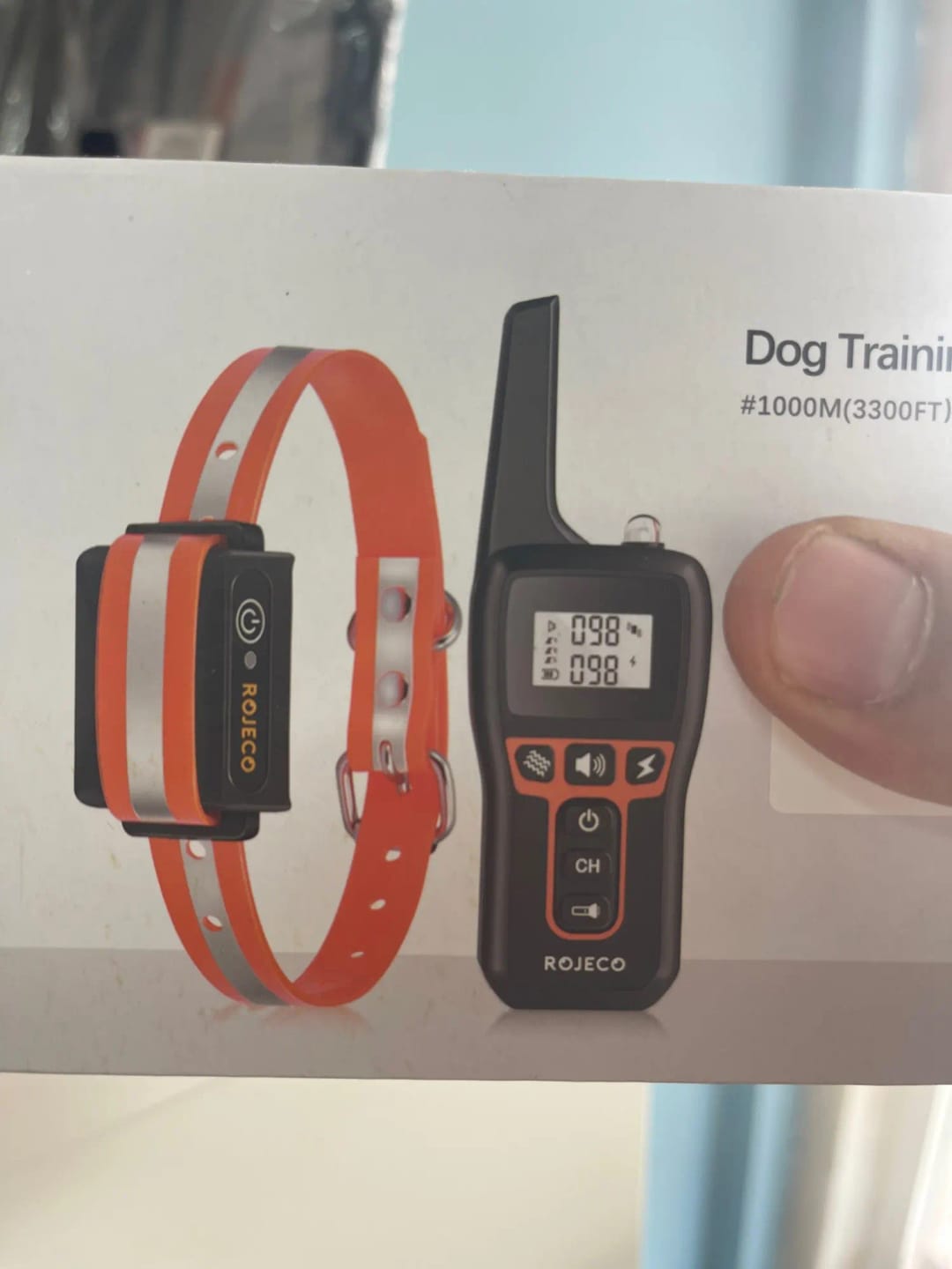 Customer photo review of 1000m Electric Dog Training Collar & Remote Control for Pet Training 