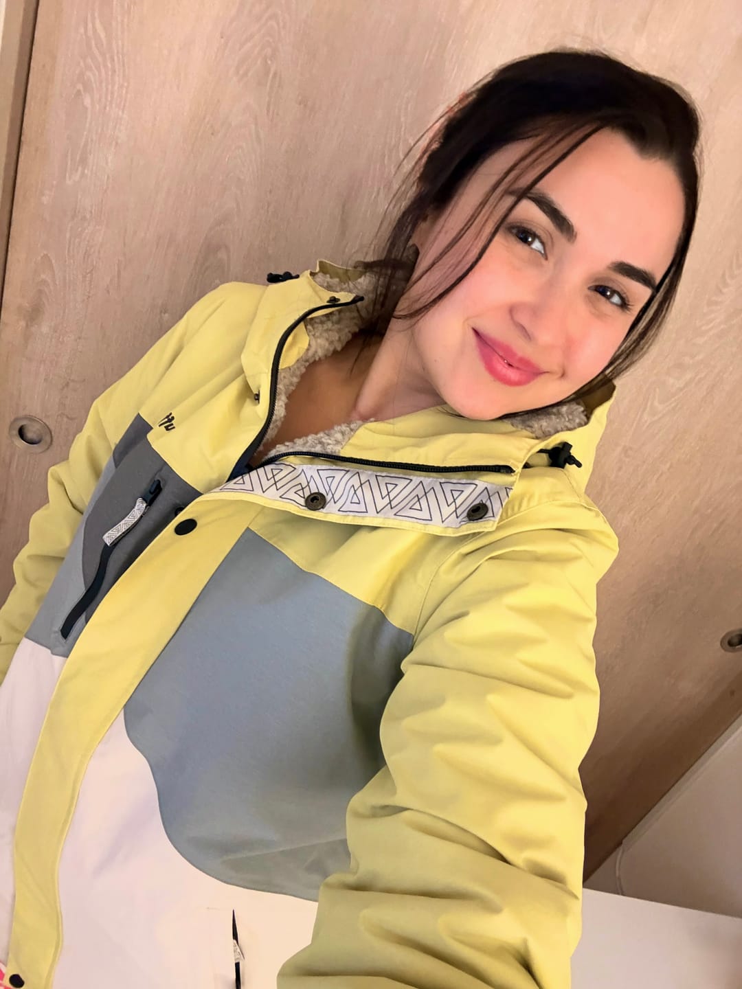 Customer photo review of Parka Impermeable Reversible Camaleon 2 Mujer