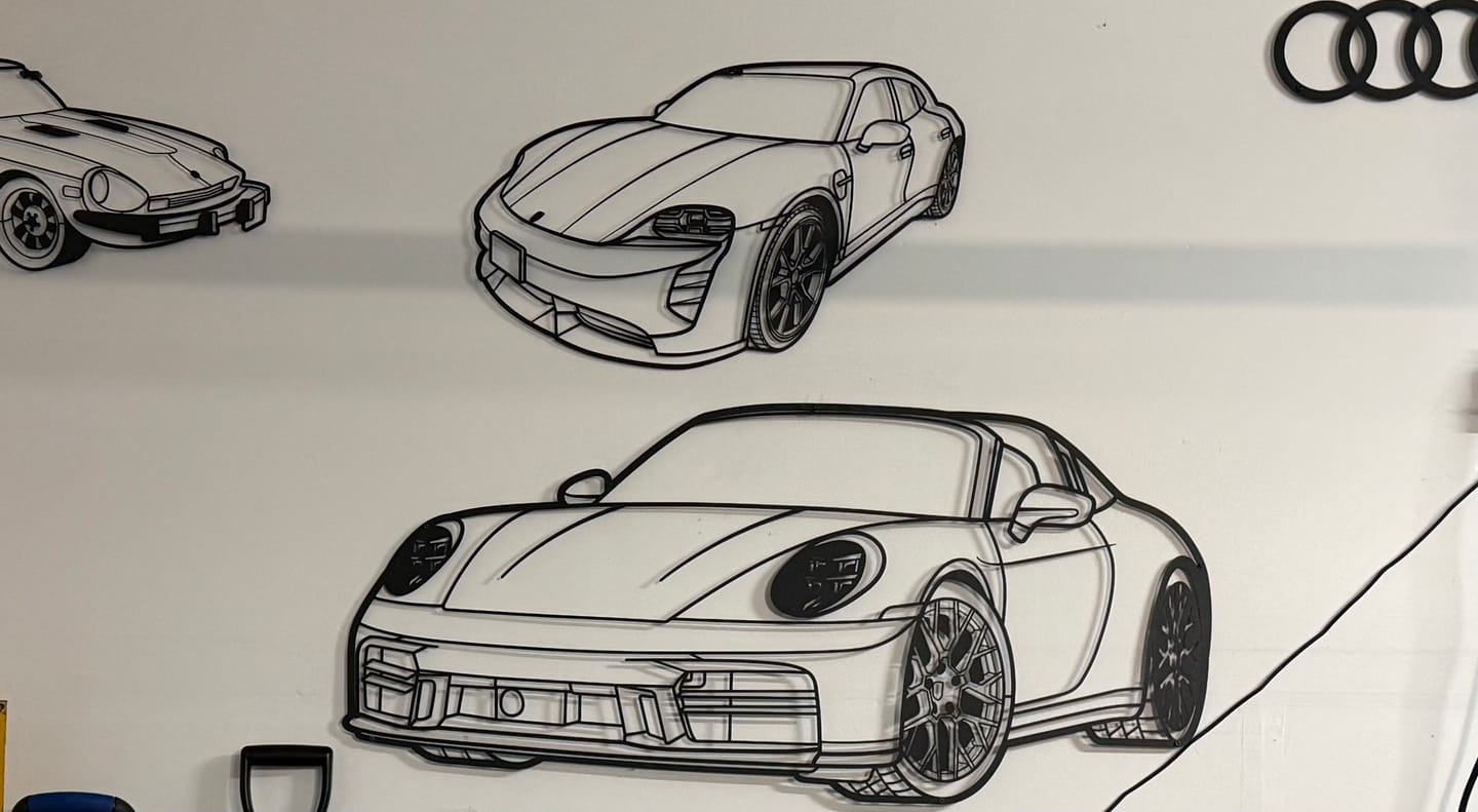 Customer photo review of Your Personalized Car Metal Wall Art - MT1113