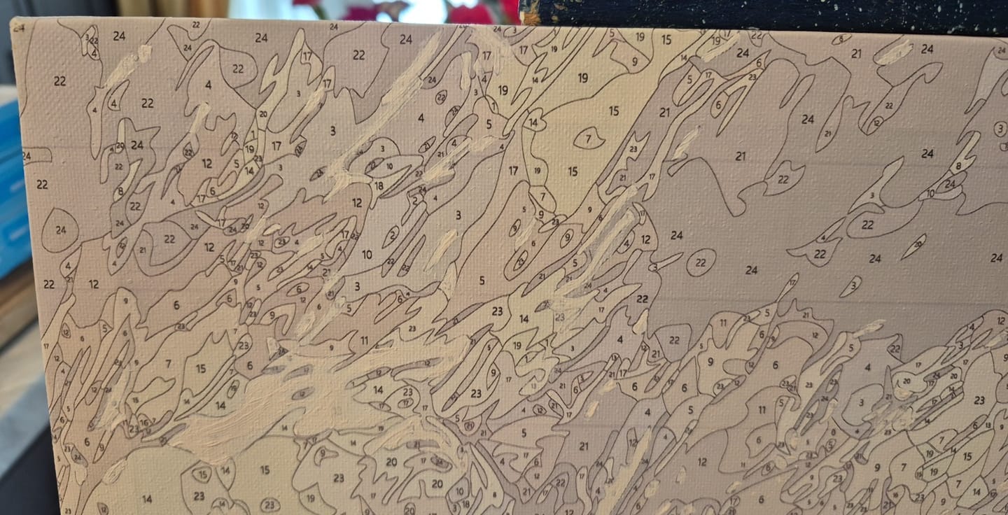 Customer photo review of Two Lovers | Paint by Numbers