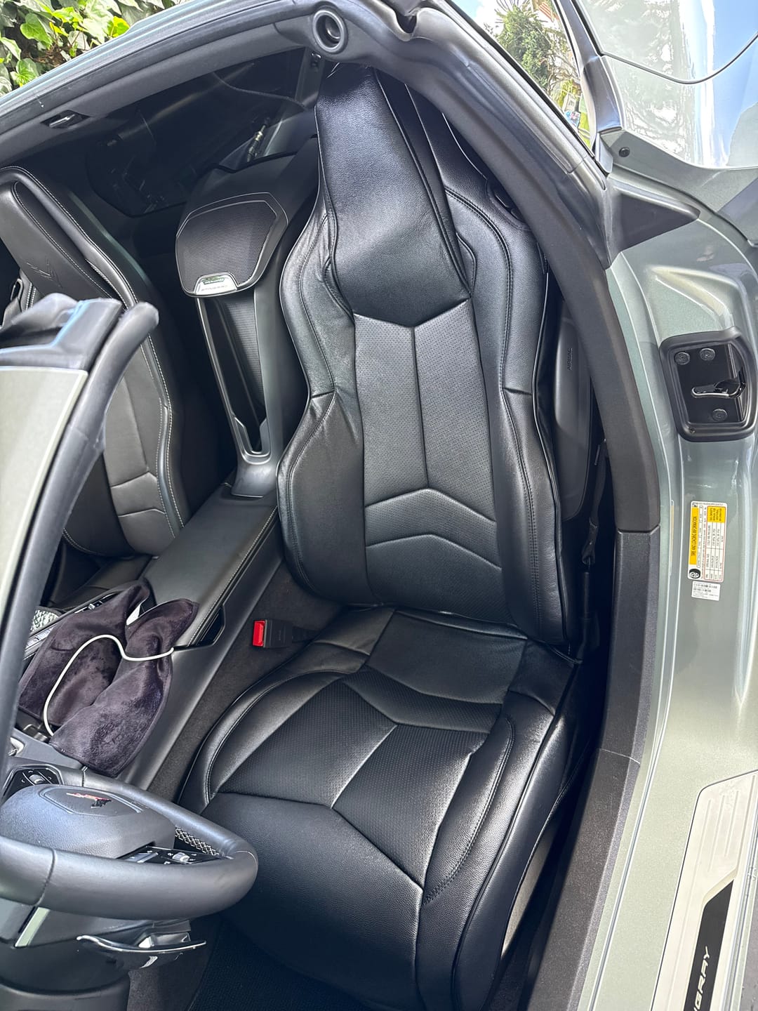 Customer photo review of Corvette C8 GT1 Custom Leather Seat Cover Kit