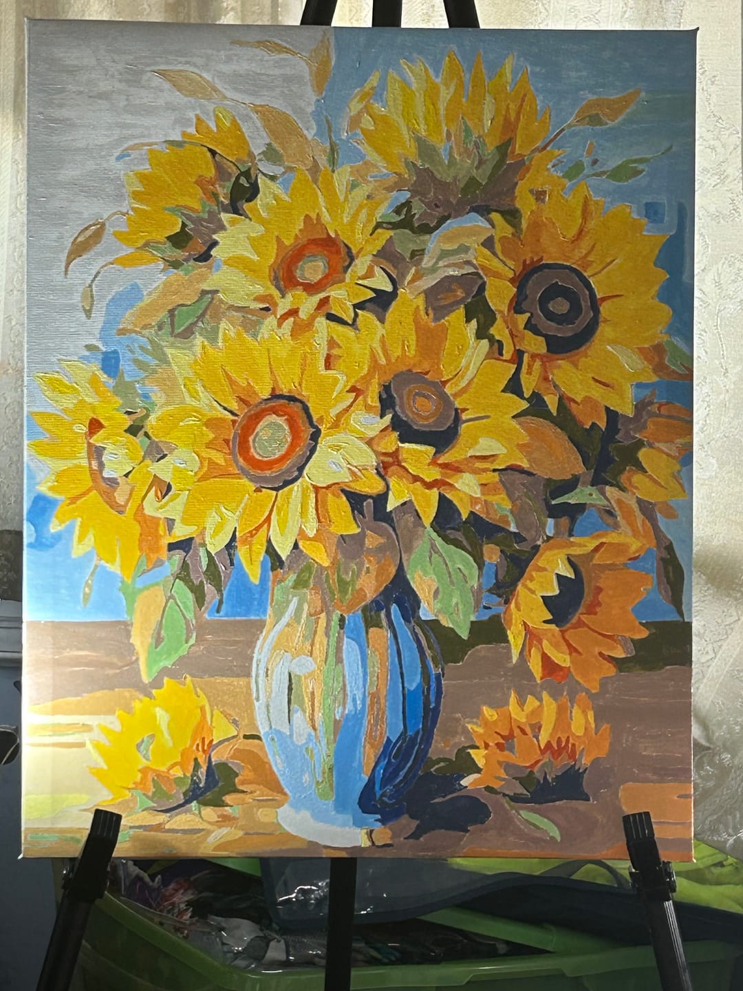 Customer photo review of Vase of Golden Blooms