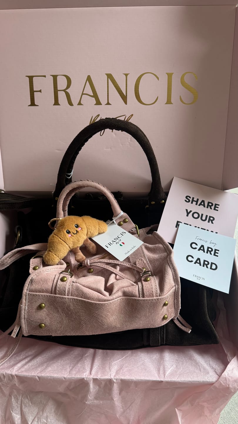 Customer photo review of Mini it girl bag vanilla pink