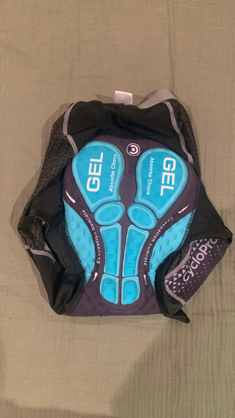 Customer photo review of Sous-vêtement rembourré vélo - Agilitymax
