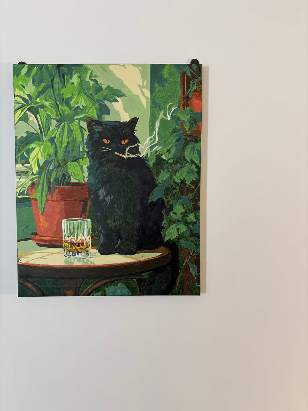 Customer photo review of Grumpy cat | Paint by Number